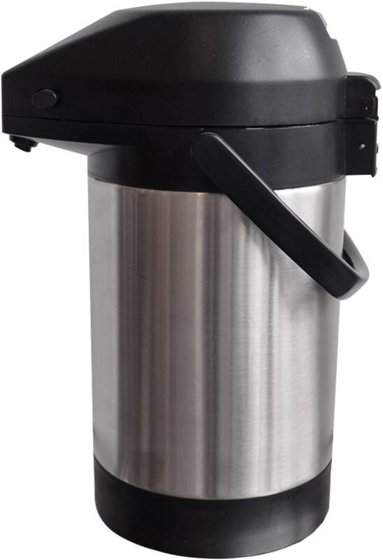 EasyPush Thermoskan met pomp RVS (Roestvrij staal) 2,2 L Zilver, zwart