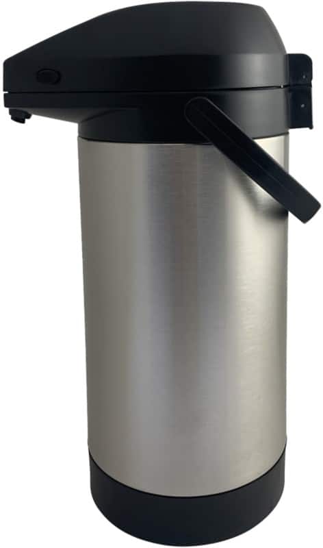 EasyPush Thermoskan met pomp Roestvrij Staal 3,5 L Zwart, zilver