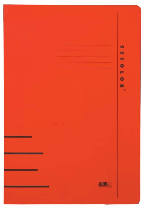 Djois snelhechtmap Secolor Clipex Plus A4 rood karton 25 x 34,8 cm 10 stuks