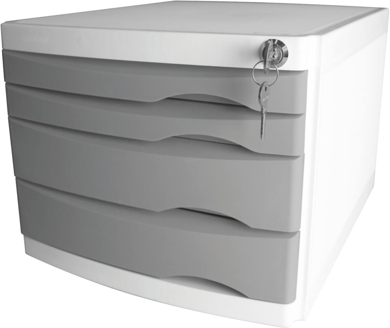 Helit Ladekastje met 4 lades The Safe A4 Kunststof Grijs 230 x 300 x 355 mm