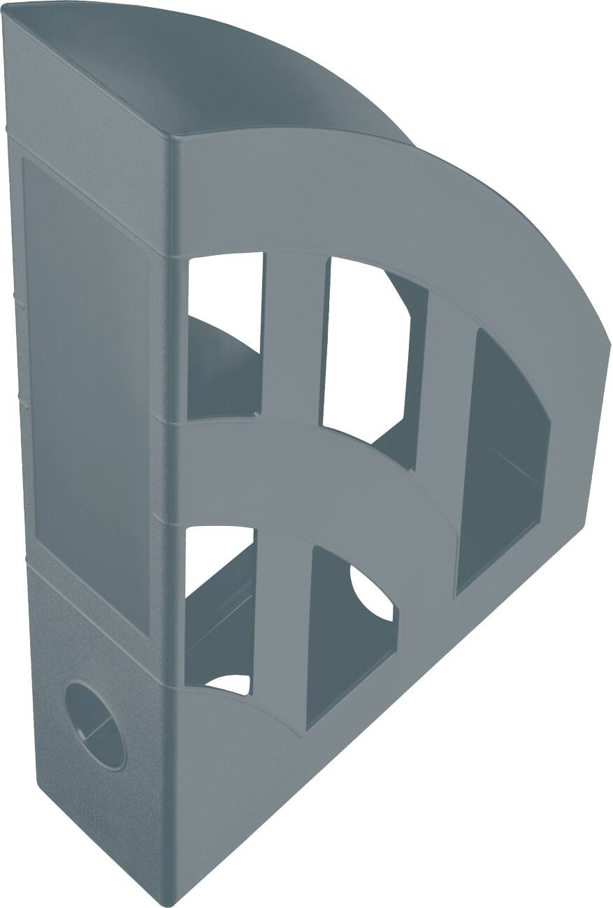 Helit Tijdschriftencassette The Green A4 150 x 56 mm Grijs 4 stuks