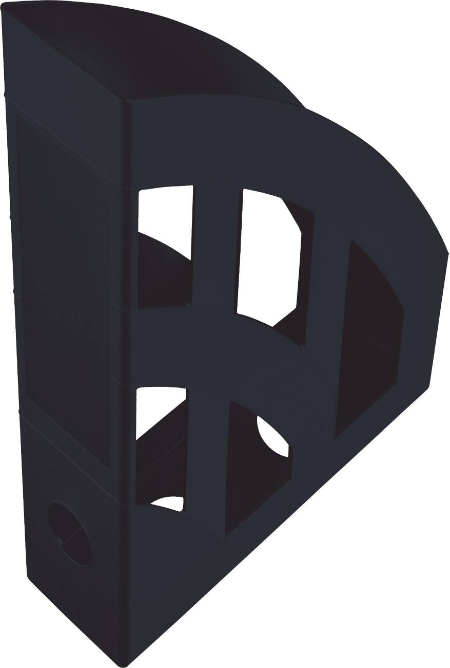 Helit Tijdschriftencassette The Green A4 150 x 56 mm Zwart 4 stuks