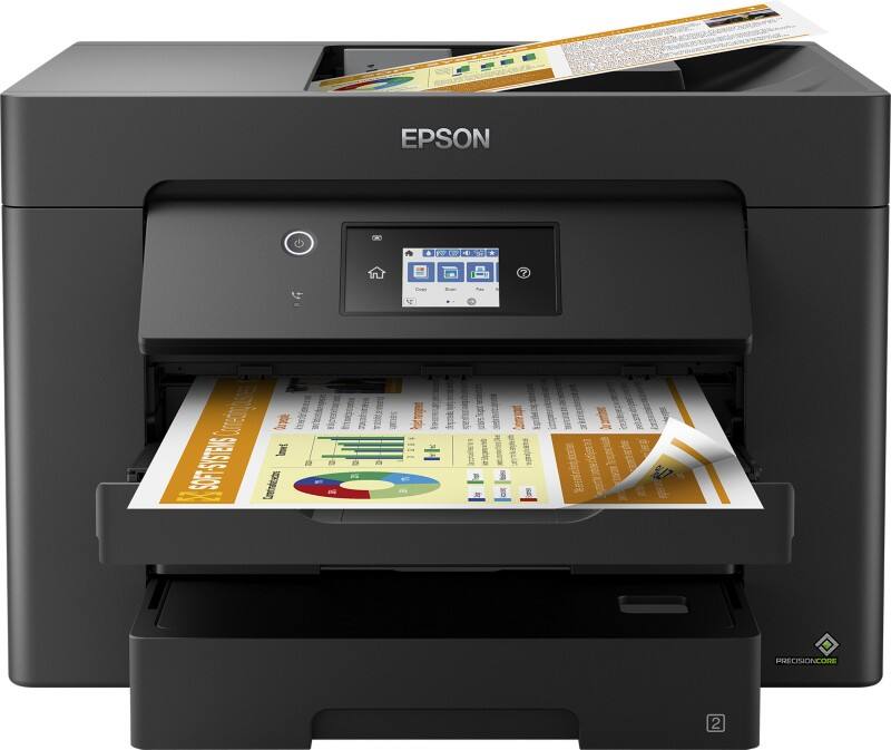 Epson WorkForce WF-7830DTWF Kleuren Inkjet Multifunctionele printer A3 4800 x 2400 dpi Wi-Fi Zwart