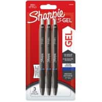 Sharpie Gelpen Drukknop 0,7 mm Blauw 3 stuks