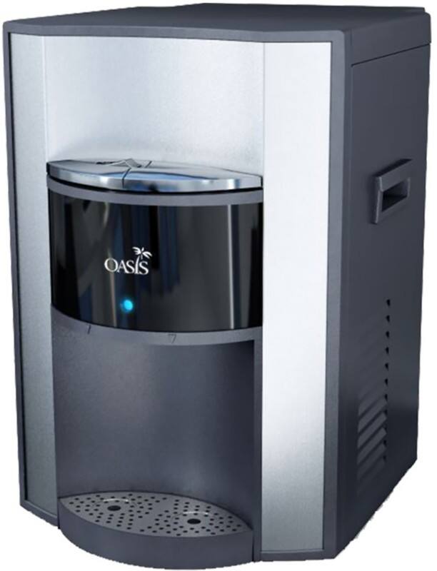 Oasis flessenwaterkoeler Business tafelmodel zilver, zwart