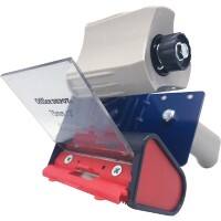 Office Depot verpakkingstape-afroller 75 mm x 100 m grijs, rood