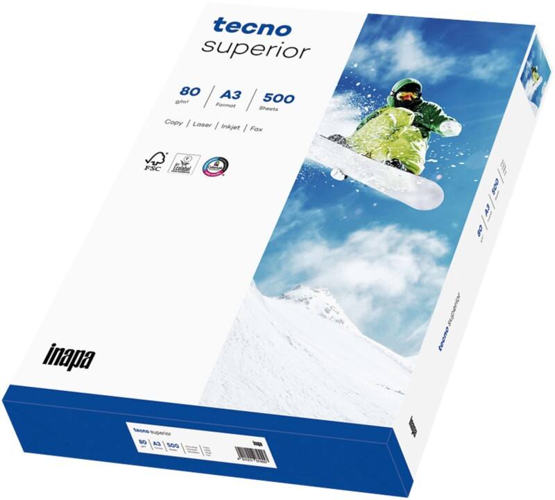 tecno Superior A3 Kopieerpapier Wit 80 g/m² 500 Vellen
