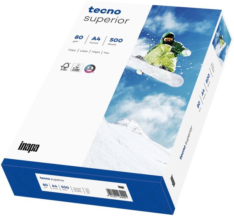 tecno Superior A4 Kopieerpapier Wit 80 g/m² 500 Vellen