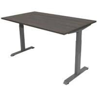 euroseats Bureau Rechthoekig Logan Eiken T-Voet 1.400 (B) x 800 (D) x 865 (H) mm Metaal