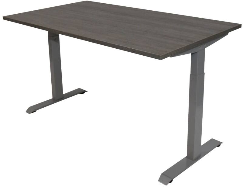 euroseats Bureau Rechthoekig Logan Eiken T-Voet 1.600 (B) x 800 (D) x 865 (H) mm Metaal