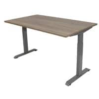euroseats Bureau Rechthoekig Robson Eiken T-Voet 1.200 (B) x 800 (D) x 865 (H) mm Metaal