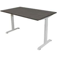 euroseats Bureau Rechthoekig Logan Eiken T-Voet 1.400 (B) x 800 (D) x 865 (H) mm Metaal