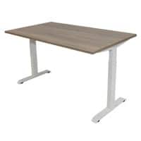 euroseats Bureau Rechthoekig Robson Eiken T-Voet 1.400 (B) x 800 (D) x 865 (H) mm Metaal