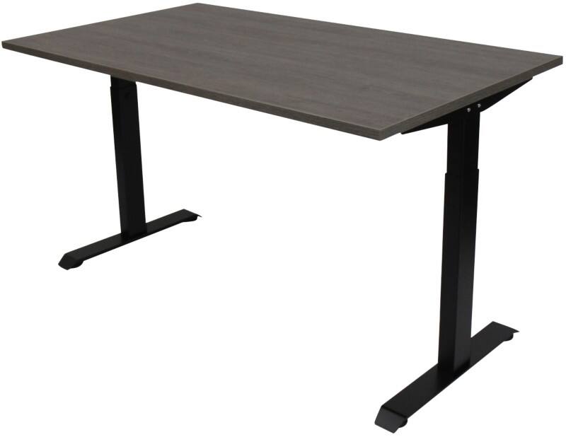 euroseats Bureau Rechthoekig Logan Eiken T-Voet 1.600 (B) x 800 (D) x 865 (H) mm Metaal