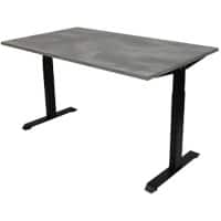 euroseats Bureau Rechthoekig Oxyd Beton T-Voet 1.400 (B) x 800 (D) x 865 (H) mm Metaal