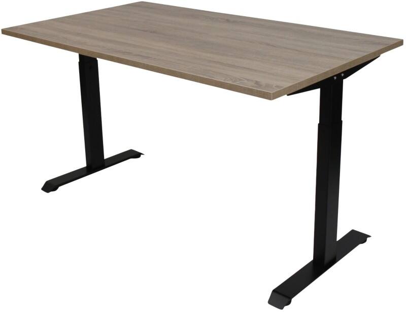 euroseats Bureau Rechthoekig Robson Eiken T-Voet 1.200 (B) x 800 (D) x 865 (H) mm Metaal