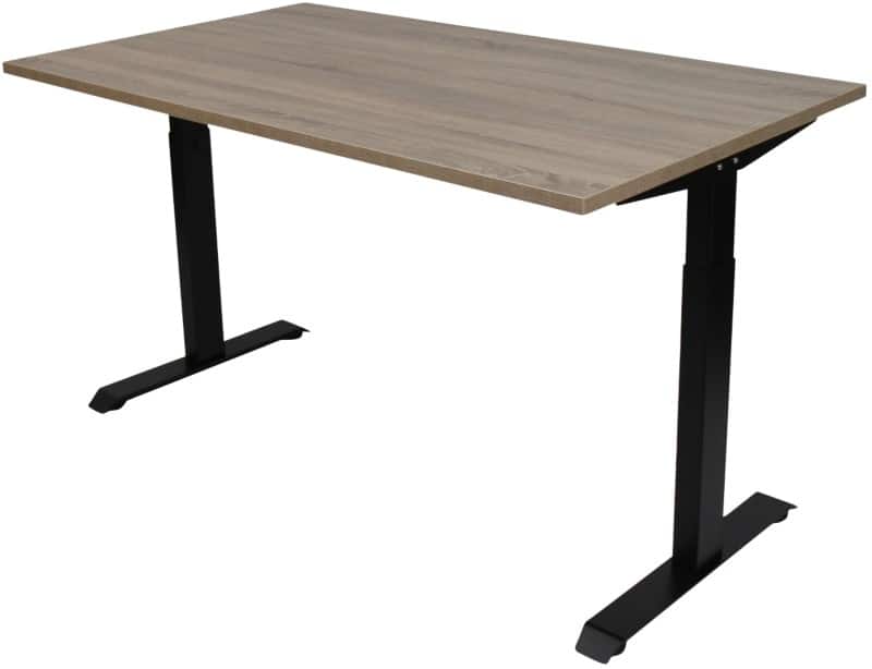 euroseats Bureau Rechthoekig Robson Eiken T-Voet 1.400 (B) x 800 (D) x 865 (H) mm Metaal