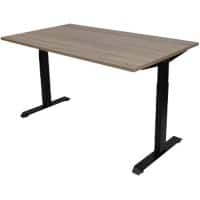 euroseats Bureau Rechthoekig Robson Eiken T-Voet 1.600 (B) x 800 (D) x 865 (H) mm Metaal