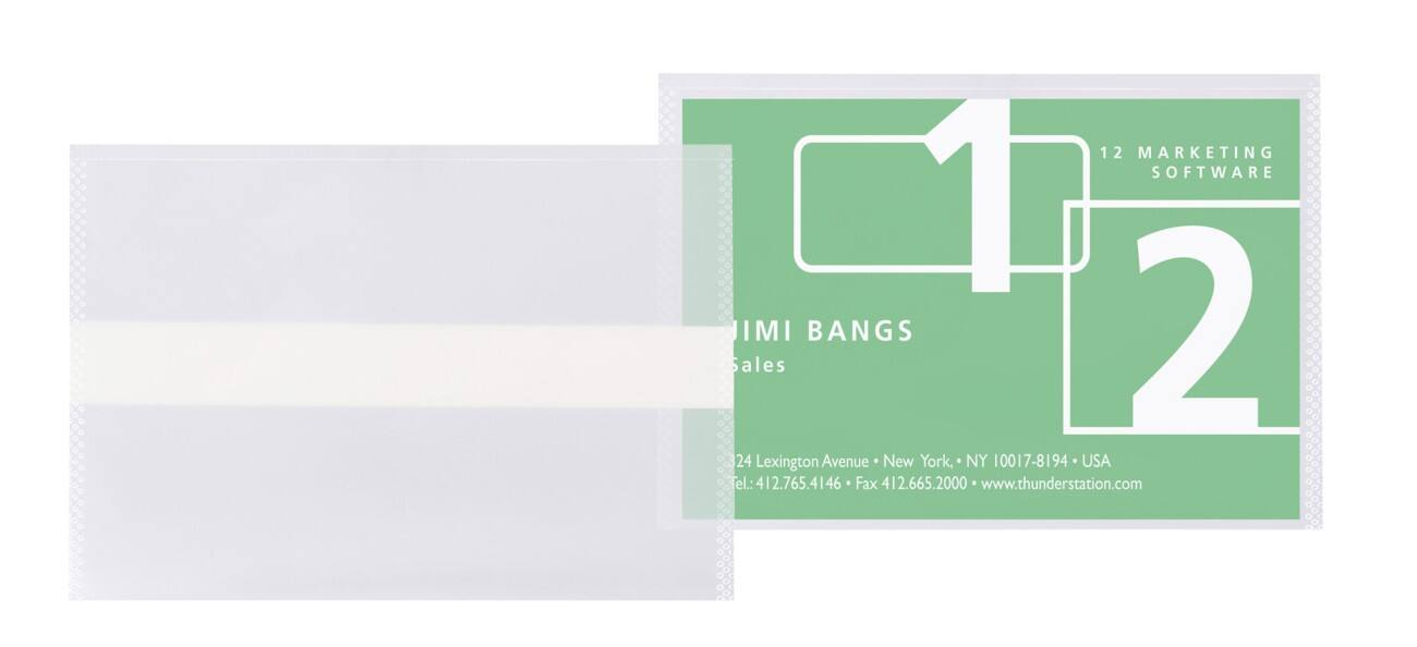 3L Visitekaardhouders Zelfklevend Transparant PLA 9.5 X 6 cm 10 stuks