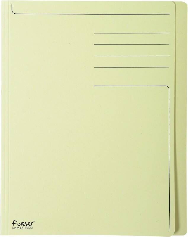 Exacompta Snelhechtmap A4 Crème Karton 100% gerecycled