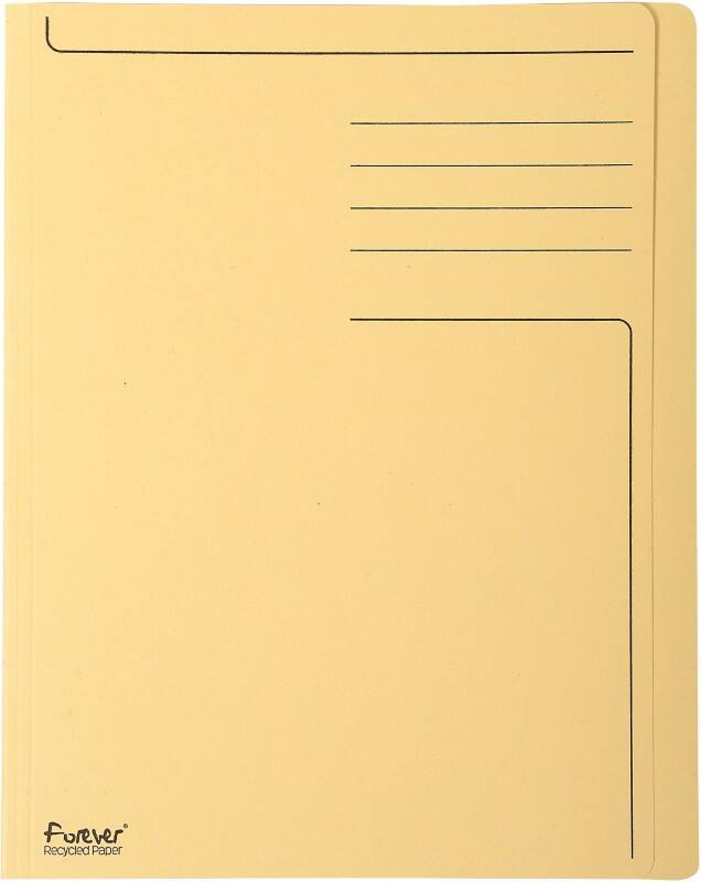 Exacompta Snelhechtmap A4 Geel 100% gerecycled