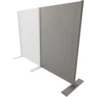 Manorga Verplaatsbaar beschermingsscherm 90 graden hoekmodule Plexiglas 7035 Grijs 0,8 mm x 150 cm