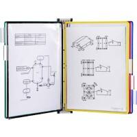Djois Tarifold Zichtpanelensysteem 5 Panelen A4 Metaal Assortiment