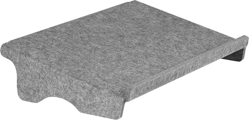 BakkerElkhuizen Documenthouder PET, Vilt Lichtgrijs 95 x 455 x 290 mm