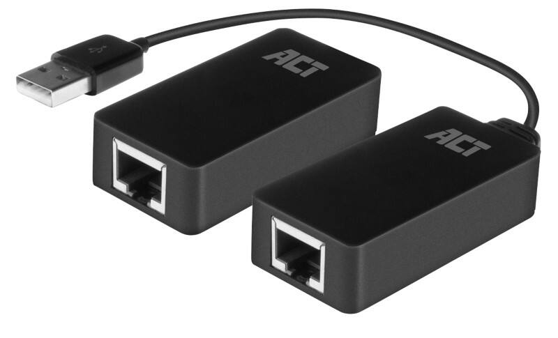 ACT USB Extender Over UTP AC6063 50m zwart