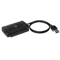 Ewent 2,5 Inch en 3,5 Inch SATA IDE HDD naar USB 3.2 Gen1 Omvormer Zwart