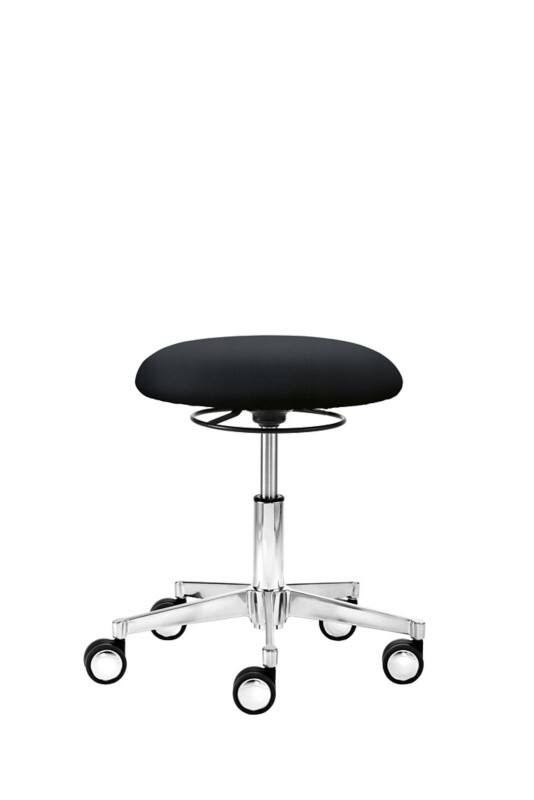 Mayer Sitzmöbel Functionele draaikruk myXPERT Zwart Stof Metalen stervoet Platte zitting