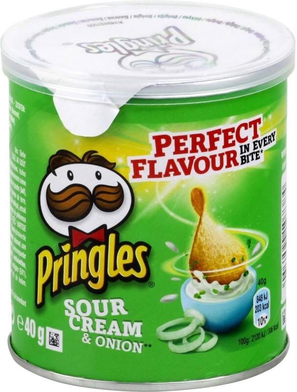 Pringles Sour Cream & Onion Chips 40 g 12 Stuks