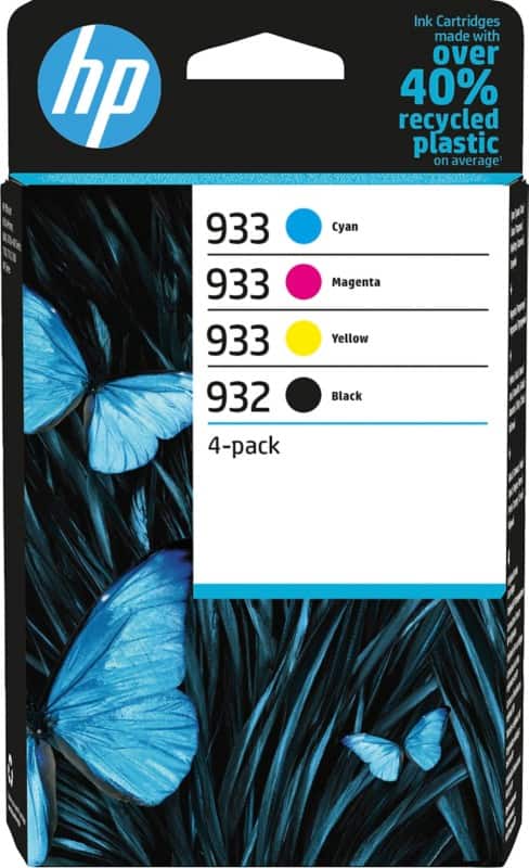 HP 932/933 originele inktcartridge 6ZC71AE zwart, cyaan, magenta, geel multipak 4 stuks