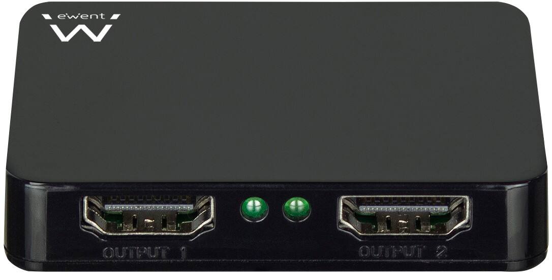 Ewent 4K HDMI 1.4 Splitter 2 Poorten Weergave 1 HDMI bron tot 2 monitoren