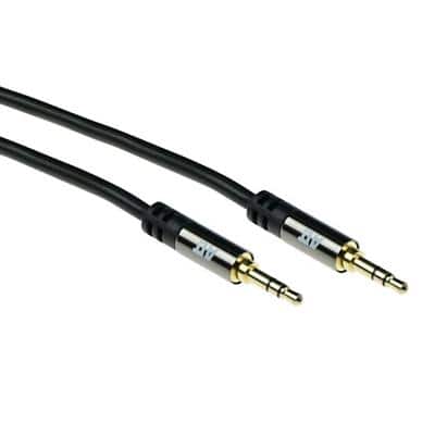 ACT 3 M Hoge Kwaliteit Audio Verbindingskabel 3,5 mm Stereo aansluiting mannelijk - mannelijk