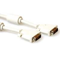 ACT DVI-D Dual Link-kabel AK3630 Mannelijk - Mannelijk 1,8 M Wit
