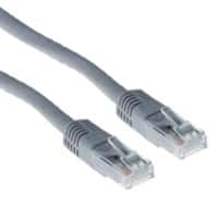 ACT Grijs 1 M U/UTP CAT6 Patchkabel met RJ45 Connectoren