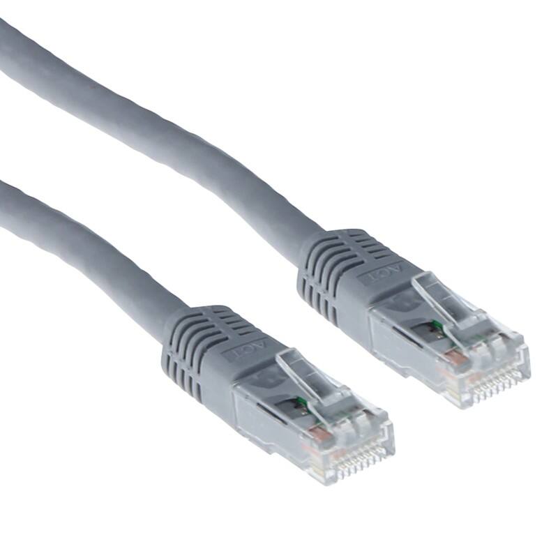 ACT Grijs 5 M U/UTP CAT6 Patchkabel met RJ45 Connectoren