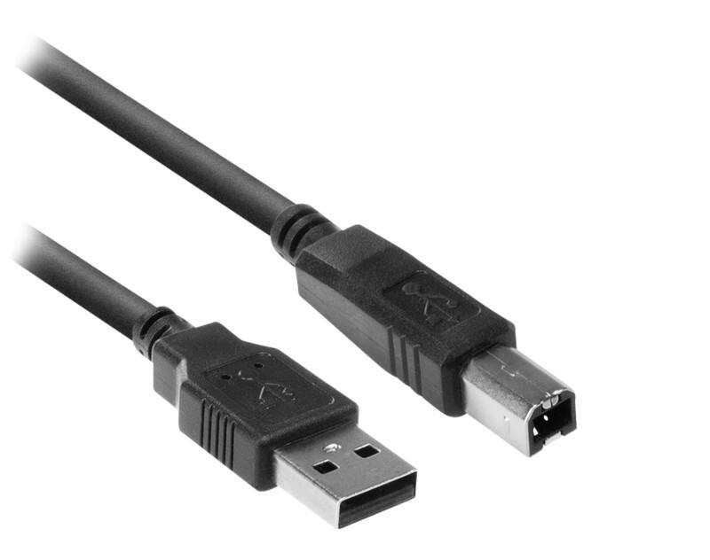 ACT USB 2.0 A Mannelijk - USB-B Mannelijk 1,8 M