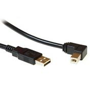 ACT USB 2.0 A Male - USB B Male Haaks 1,8 M
