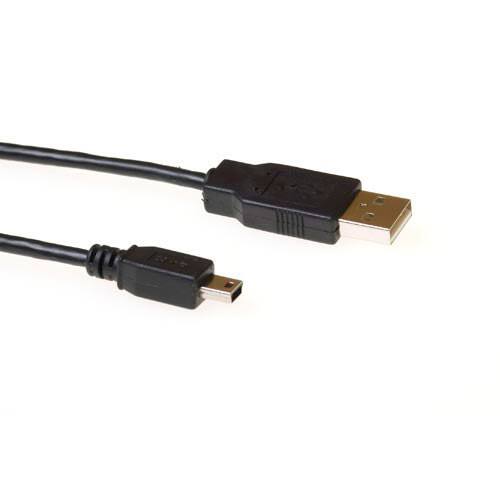 ACT USB 2.0 A Mannelijk - USB Mini B5 Mannelijk 5 m