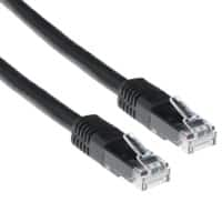 ACT U/UTP CAT6-patchkabel RJ45 (8P8C) Male RJ45 (8P8C) Male 3 m Zwart  