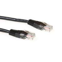 ACT RJ45 (8P8C) Male UTP CAT6-patchkabel RJ45 (8P8C) Male IB8907 Zwart 7 m