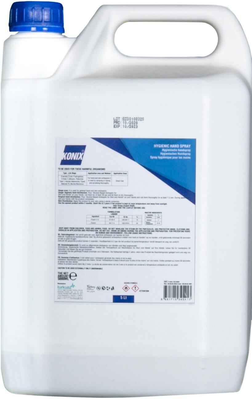 Konix Antibacteriële vloeistof 5 Liter