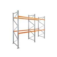 MANORGA Startset stellingkast 2 Planken 1.825 x 1.100 x 3.500 mm Geel, zilver