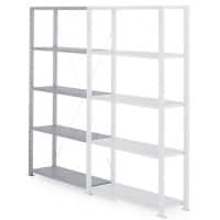 MANORGA Uitbreiding stellingkast 5 Planken 1.000 x 400 x 2.000 mm Grijs