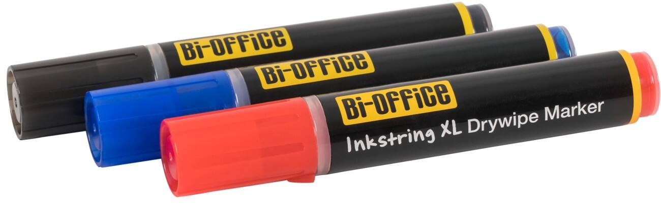 BI Office Whiteboard Markers Drywipe Assorti Pak van 3