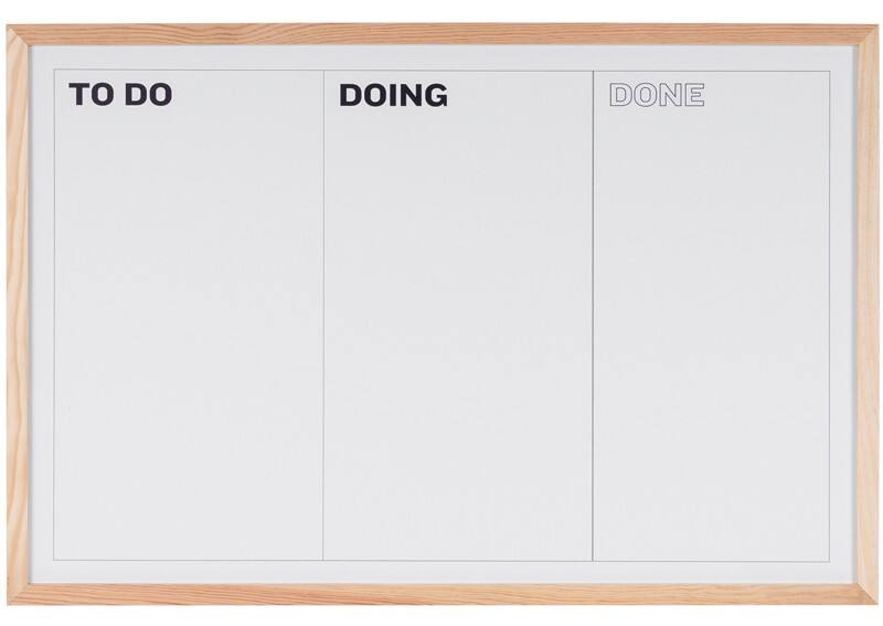 Bi-Office Whiteboard Magnetisch Wandmontage Gelakt staal 90 (B)x60 (H) cm Wit