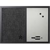 Bi-Office Essentials Prikbord Vilt 90 (B) x 60 (H) cm Zwart, Zilver