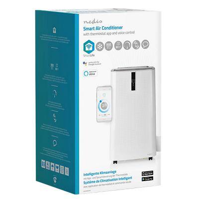 Nedis Mobiele airconditioner Smartlife Met afvoerslang Wit 36 x 36 x 72 cm 9000 BTU 60 m²